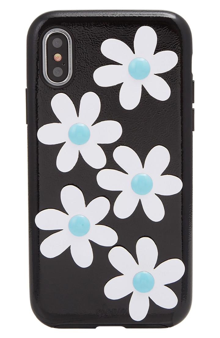 Sonix Daisy Faux Leather Iphone X/xs Case - Black