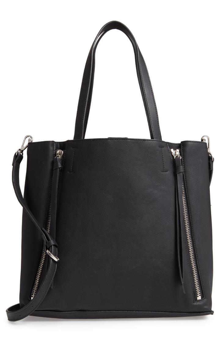 Chelsea28 Leigh Convertible Zipper Faux Leather Tote -
