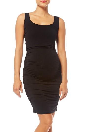 Women's Nom Maternity 'stella' Striped Jersey Maternity Dress - Black