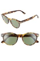 Women's Tom Ford Palmer 51mm Gradient Lens Sunglasses - Havana/ Green