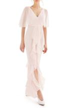 Women's Topshop Bride Cascade Gown Us (fits Like 0) - Pink