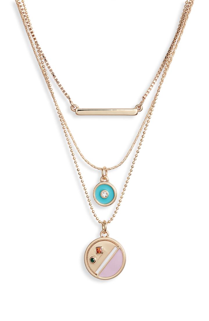 Women's Treasure & Bond 3-tier Disc Necklace
