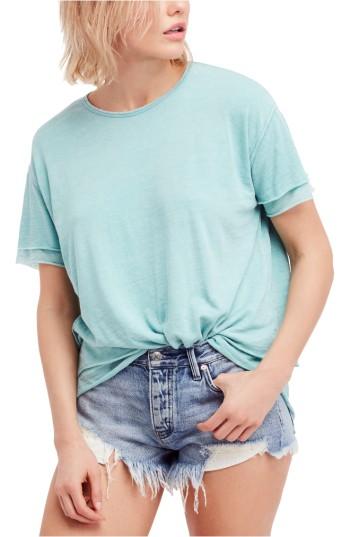 Women's Free People Cloud Nine Tee - Blue
