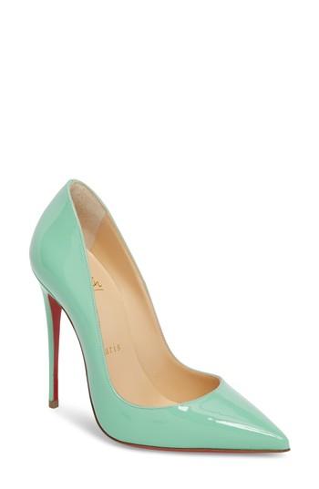 Women's Christian Louboutin 'so Kate' Pointy Toe Pump .5us / 35.5eu - Blue