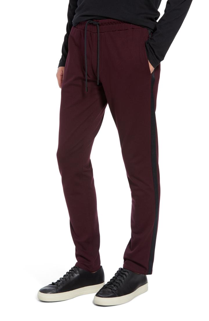 Men's Paige Hutton Slim Fit Track Pants - Burgundy