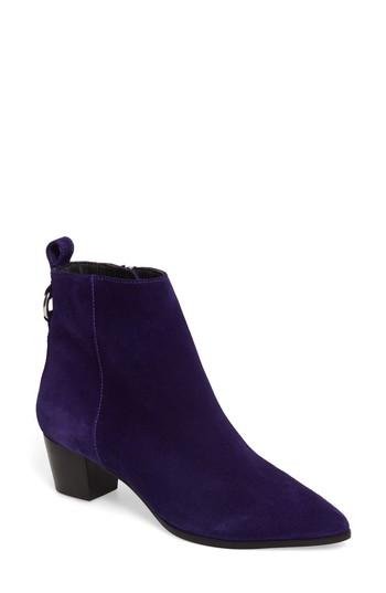 Women's Topshop Matcha Pointy Toe Bootie .5us / 38eu - Purple