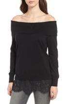 Women's Chelsea28 Lace Off The Shoulder Sweater
