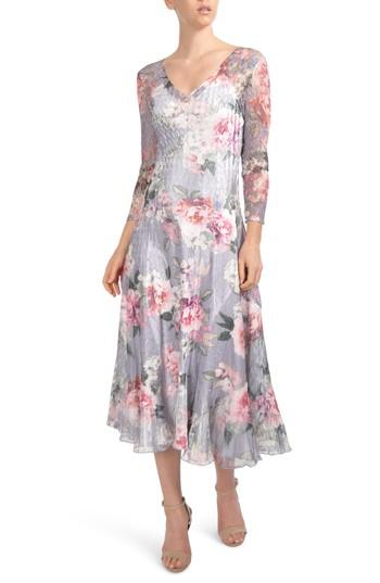 Women's Komarov Charmeuse Midi Dress - Blue