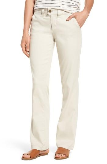 Petite Women's Jag Jeans Standard Stretch Twill Trousers P - Beige