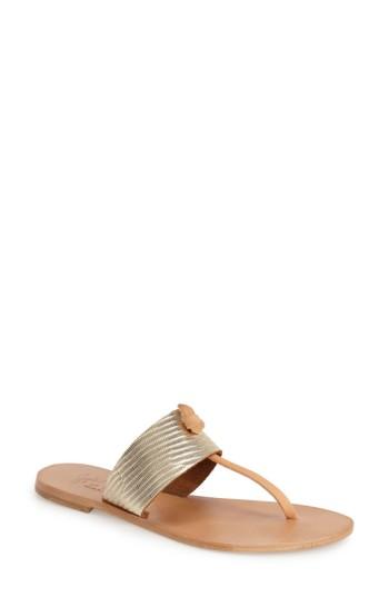 Women's Joie A La Plage 'nice' Flip Flop .5us / 38.5eu - Metallic