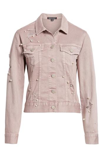 Women's Dear John Denim Alissa Embellished Colored Denim Jacket