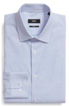 Men's Boss Jesse Slim Fit Check Dress Shirt .5 - Blue