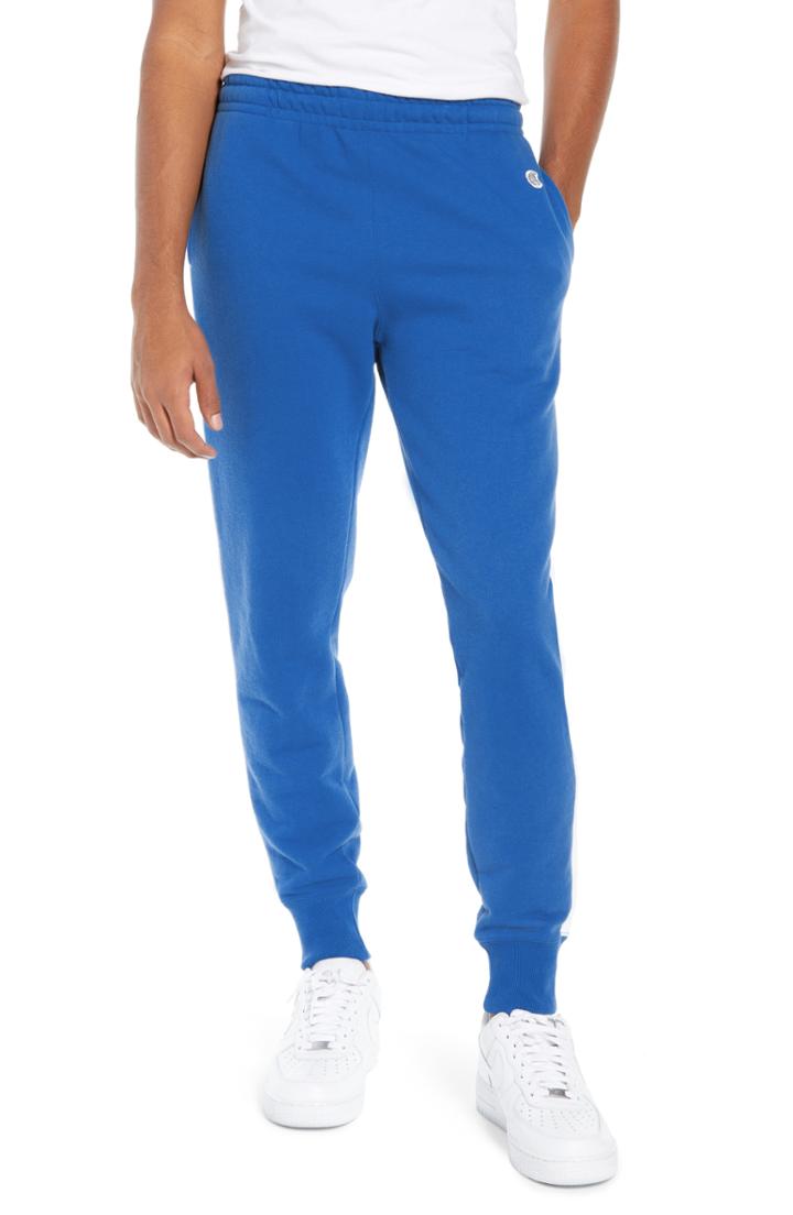 Men's Todd Snyder + Champion Side Stripe Jogger Pants - Blue