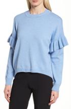 Women's Boss Francisca Ruffle Trim Sweater - Blue