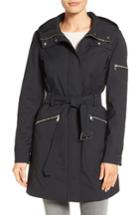 Women's Vince Camuto Hooded Belted Trench Coat