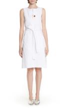 Women's Rosetta Getty Belted Cotton Poplin Dress - White