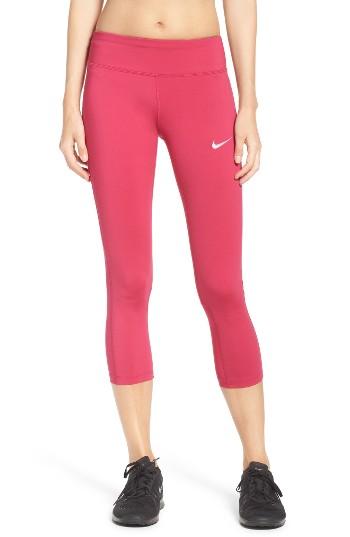 Women's Nike Power Epic Run Crop Tights - Pink