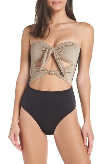 Women's Leith Glam Nights One-piece Swimsuit - Brown