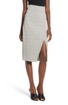 Women's Wayf Belmont Faux Wrap Midi Skirt, Size - Green