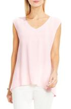 Women's Vince Camuto Mixed Media Top - Pink