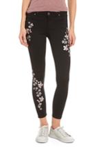 Women's Kut From The Kloth Connie Embroidered Skinny Ankle Jeans - Black