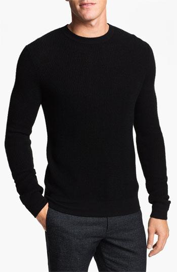 Theory Waffle Knit Cashmere Crewneck Sweater