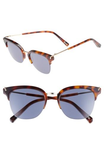 Women's Elizabeth And James Burke 52mm Horn Rimmed Sunglasses - Tortoise