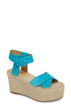 Women's Marc Fisher Ltd 'randall' Platform Wedge M - Blue/green