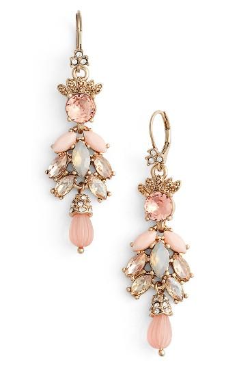 Women's Marchesa Sheer Bliss Cluster Drop Earrings