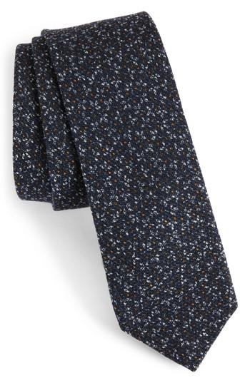 Men's Ted Baker London Print Wool Tie, Size - Blue