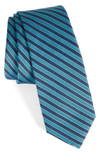 Men's Calibrate Pop Up Stripe Tie, Size - Blue/green