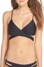 Women's L Space Chloe Wrap Bikini Top - Blue