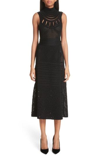 Women's Proenza Schouler Sleeveless Wrap Skirt Midi Dress - Black