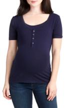 Women's Nom Maternity Snap Placket Maternity/nursing Tee