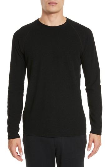 Men's Wings + Horns Long Sleeve T-shirt - Black