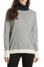 Women's Rag & Bone/jean Rhea Wool & Cashmere Turtleneck Sweater, Size - Grey