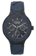 Men's Versus By Versace Wynberg Silicone Strap Watch, 44mm