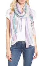 Women's Nordstrom Yarn Dyed Stripe Wrap, Size - Purple