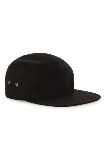 Men's Topman Linen Cap - Black