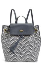 Michael Michael Kors Medium Junie Woven Leather Backpack -