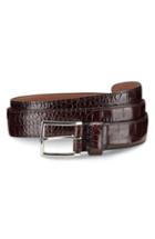 Men's Allen Edmonds Everglade Avenue Leather Belt - Brown