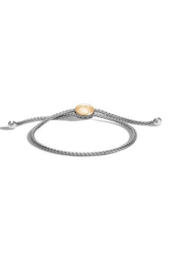 Women's John Hardy Classic Chain Hammered Pull Through Bracelet