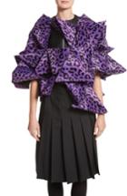 Women's Junya Watanabe Origami Faux Cheetah Jacket - Purple