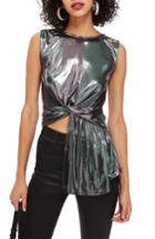 Women's Topshop Asymmetrical Twist Detail Top
