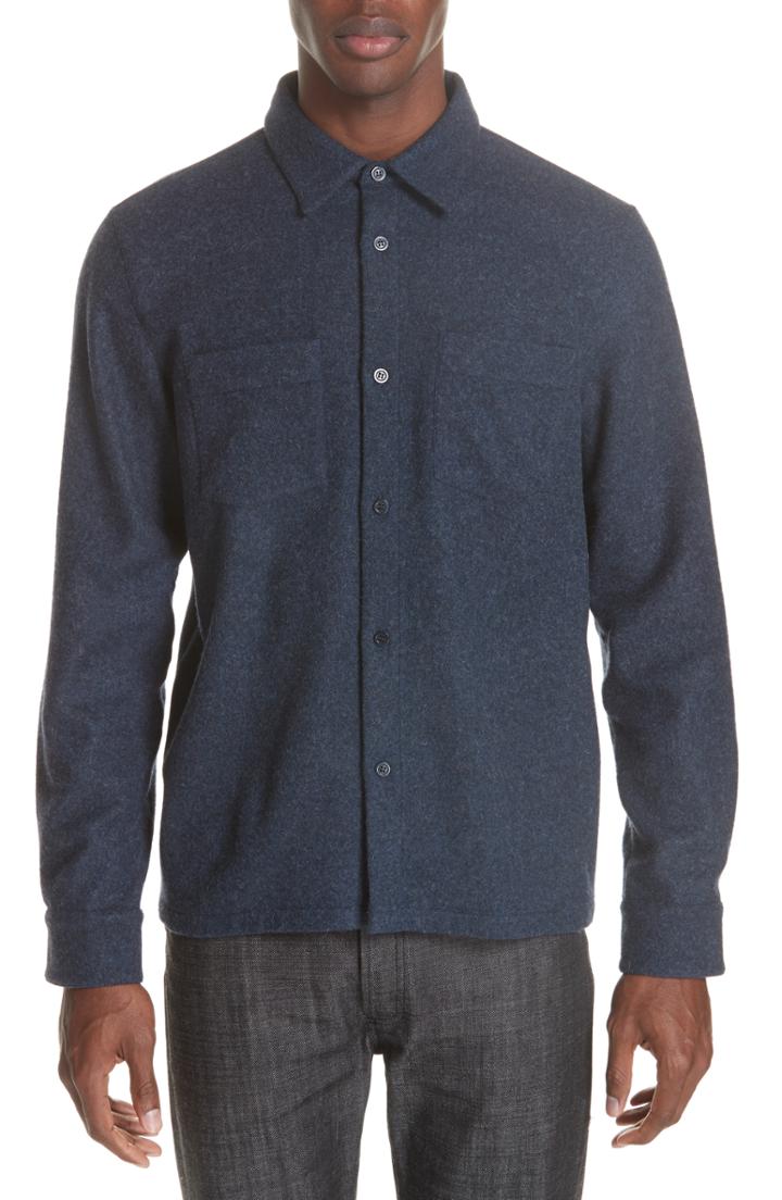 Men's A.p.c. Surchemise Joe Wool Shirt