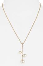 Women's Panacea Linear Drop Imitation Pearl Pendant Necklace