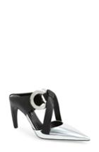 Women's Proenza Schouler Ring Tie Pointy Toe Mule .5us / 37.5eu - Metallic