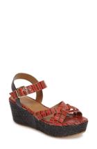Women's Callisto Valencia Platform Wedge Sandal M - Red