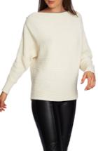 Women's Halogen Bow Back Sweater, Size - Black