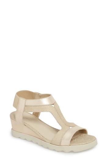 Women's The Flexx Give A Hoot Wedge Sandal .5 M - Metallic